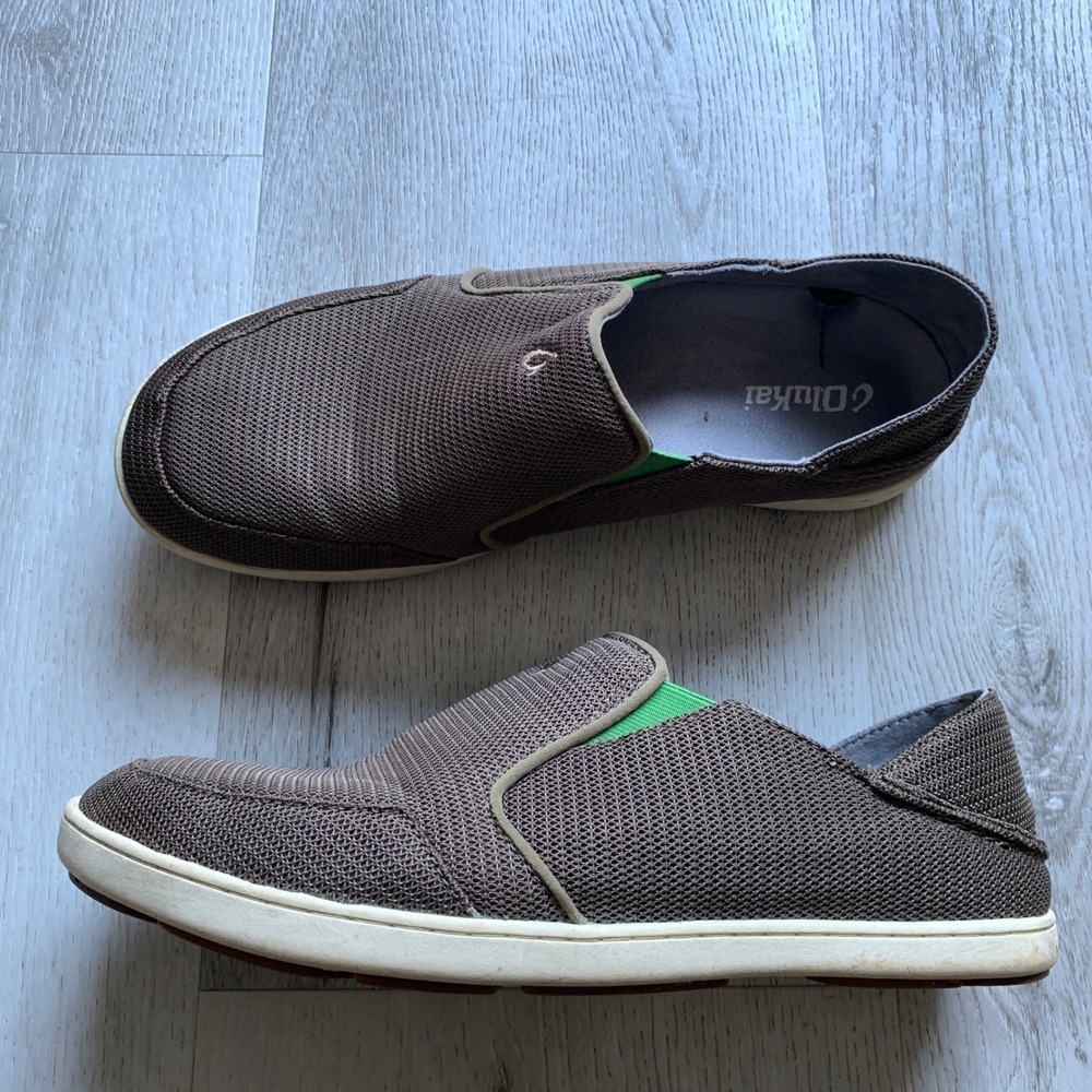 Olukai Men's Nohea Mesh Slip-On Loafers Sz 10.5